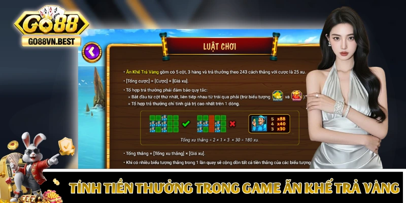 Cơ chế tính tiền thưởng trong game Ăn Khế Trả Vàng