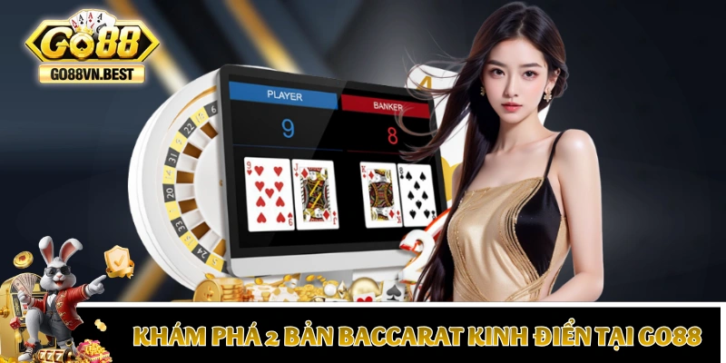 Khám phá 2 phiên bản Baccarat kinh điển tại GO88