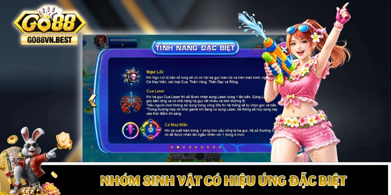 Nhóm sinh vật có hiệu ứng đặc biệt trong game