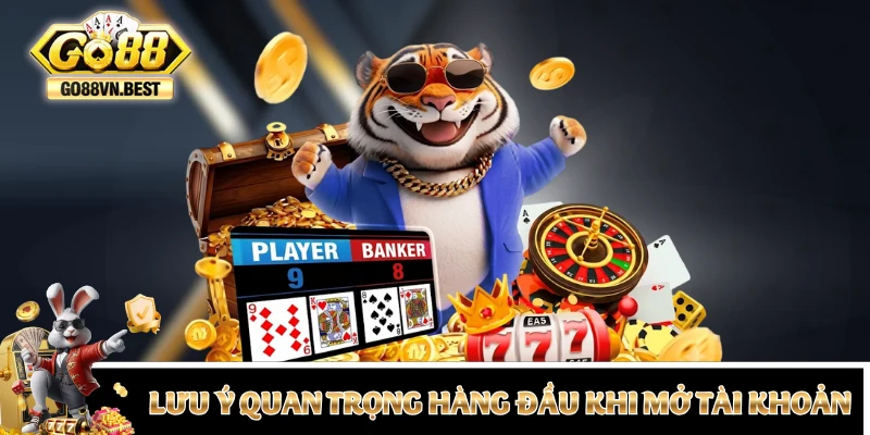 Những lưu ý quan trọng hàng đầu khi mở tài khoản