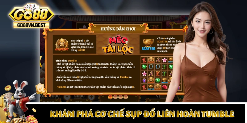 Khám phá cơ chế sụp đổ liên hoàn Tumble của game
