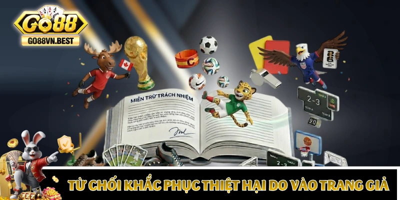Từ chối khắc phục thiệt hại do vào trang giả mạo