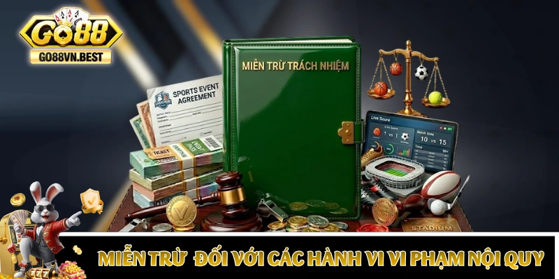 Miễn trừ trách nhiệm đối với các hành vi vi phạm nội quy