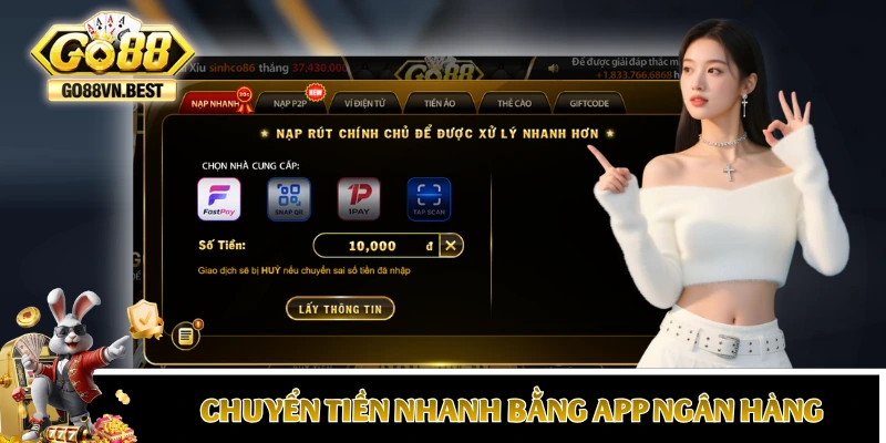 Hướng dẫn chuyển tiền nhanh bằng app ngân hàng